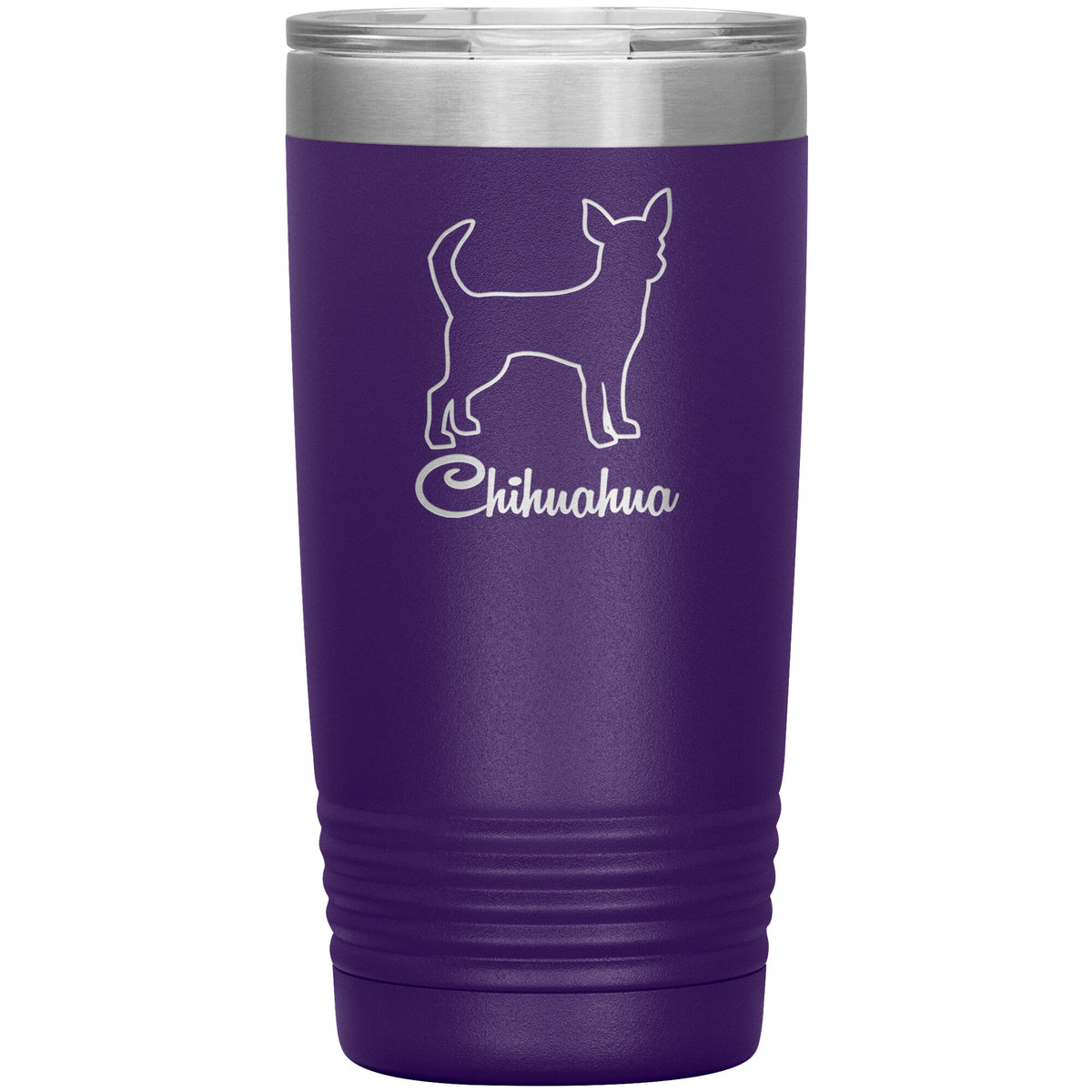 Chihuahua Dog Outlined Silhouette 20oz Insulated Tumbler