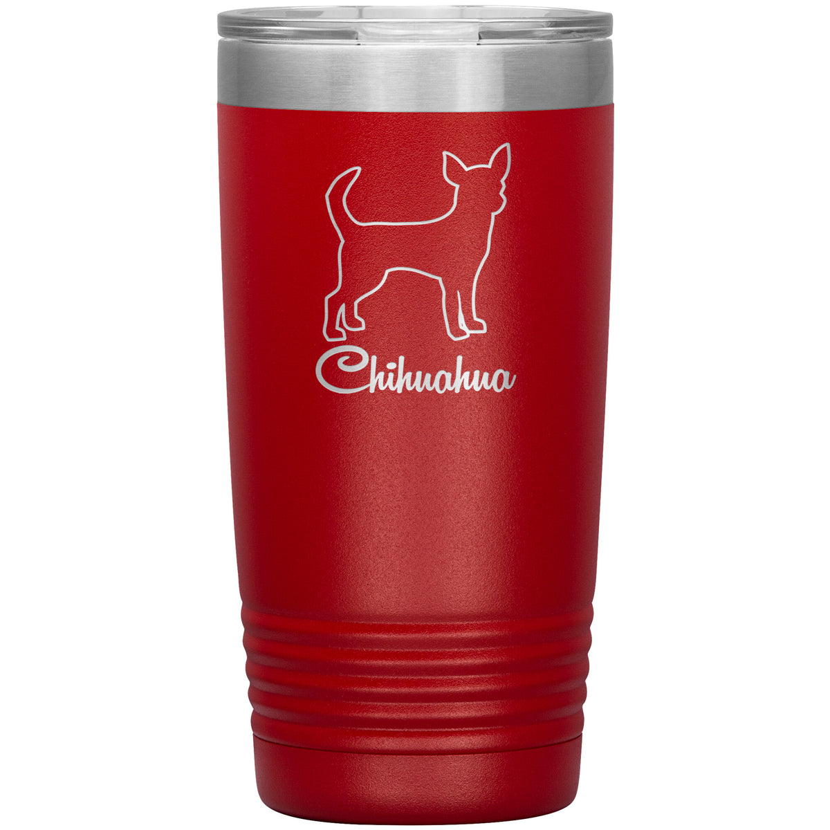 Chihuahua Dog Outlined Silhouette 20oz Insulated Tumbler