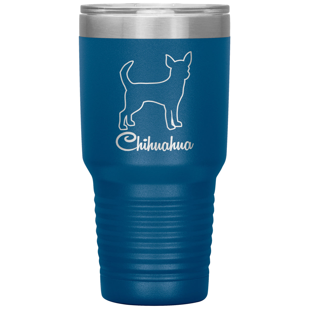 Chihuahua Dog Outlined Silhouette 30oz Insulated Tumbler