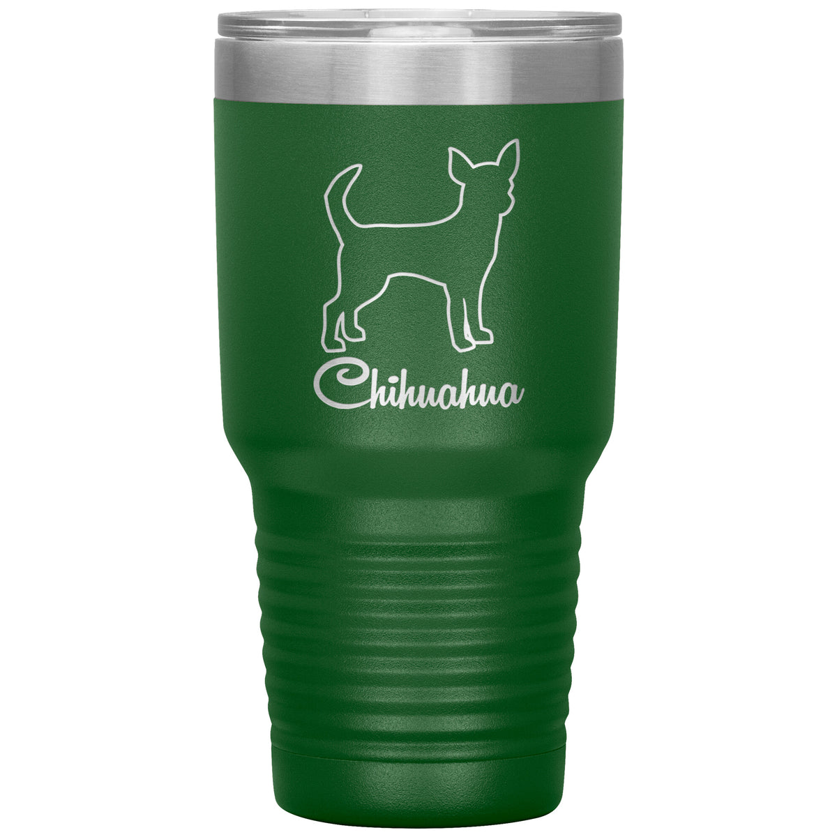 Chihuahua Dog Outlined Silhouette 30oz Insulated Tumbler