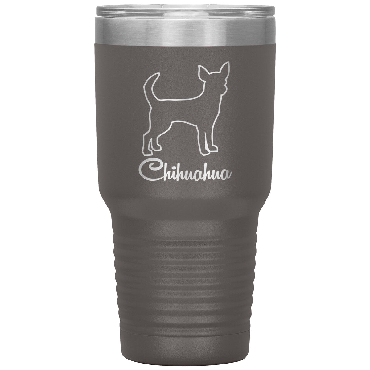 Chihuahua Dog Outlined Silhouette 30oz Insulated Tumbler