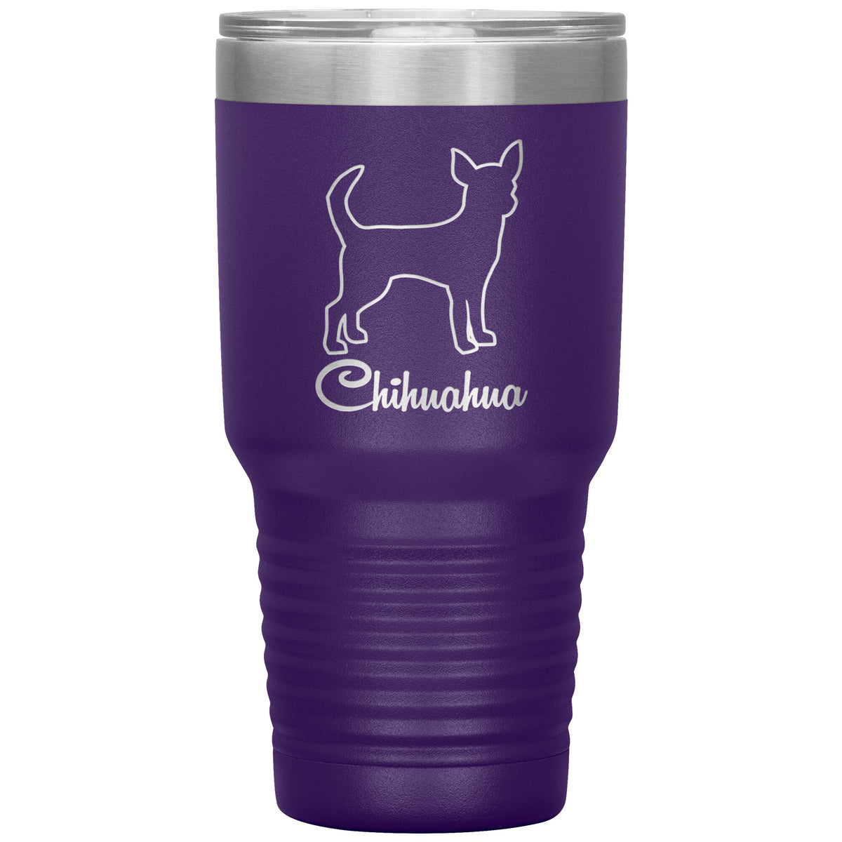 Chihuahua Dog Outlined Silhouette 30oz Insulated Tumbler