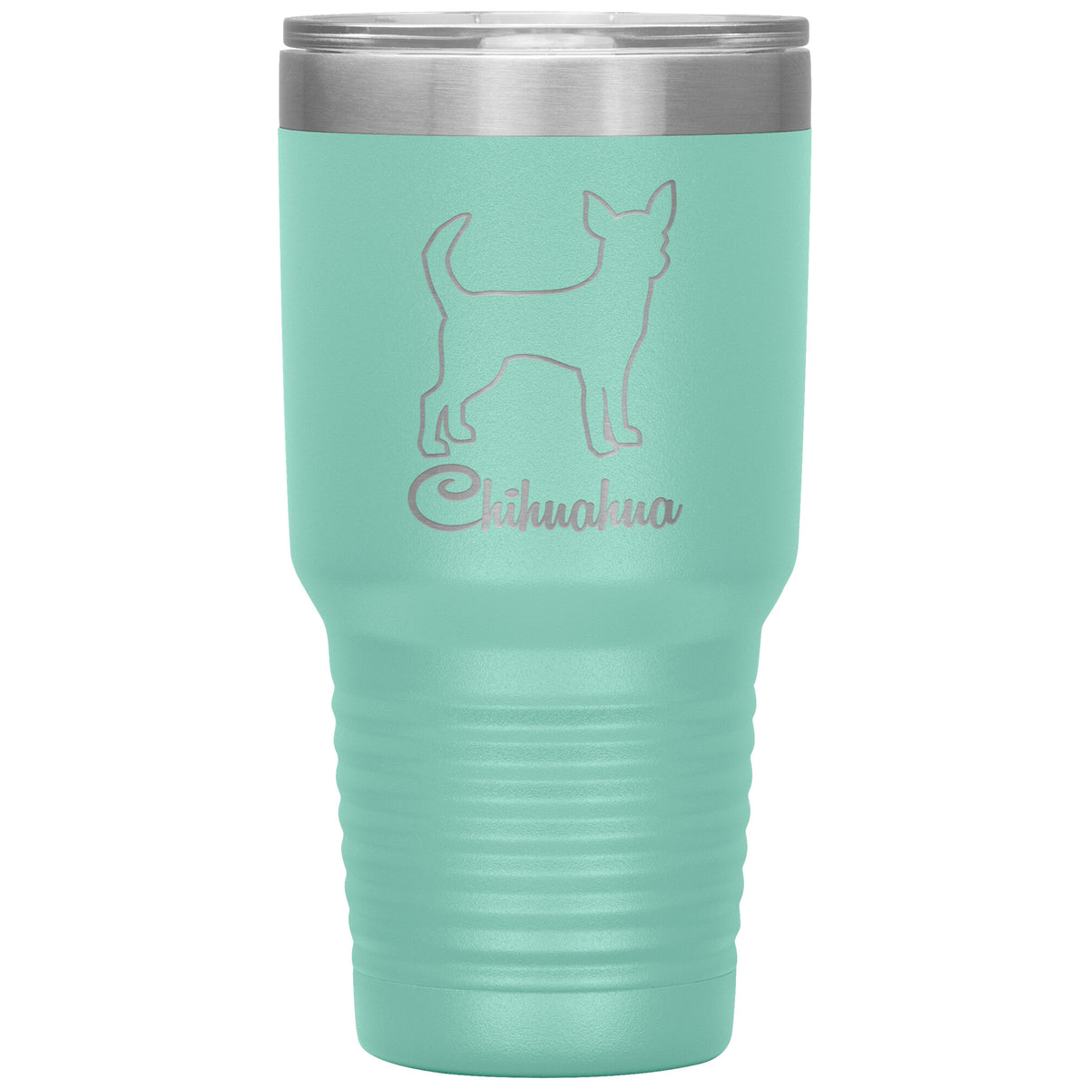 Chihuahua Dog Outlined Silhouette 30oz Insulated Tumbler