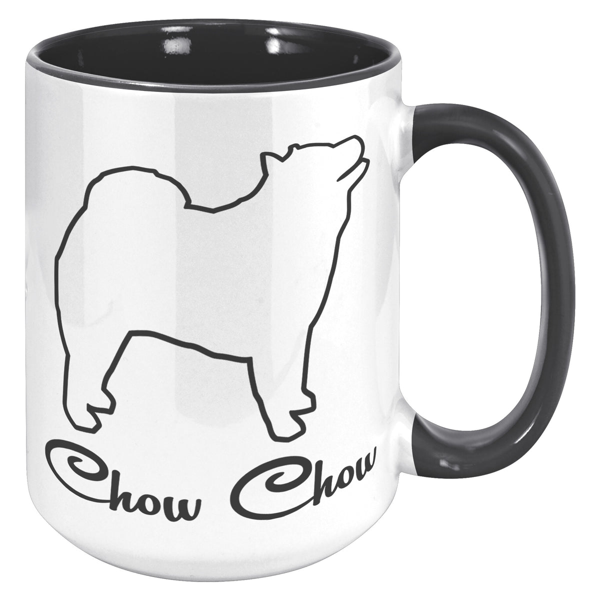 Chow Chow Dishwasher Safe Microwavable Ceramic Coffee Mug 15 oz