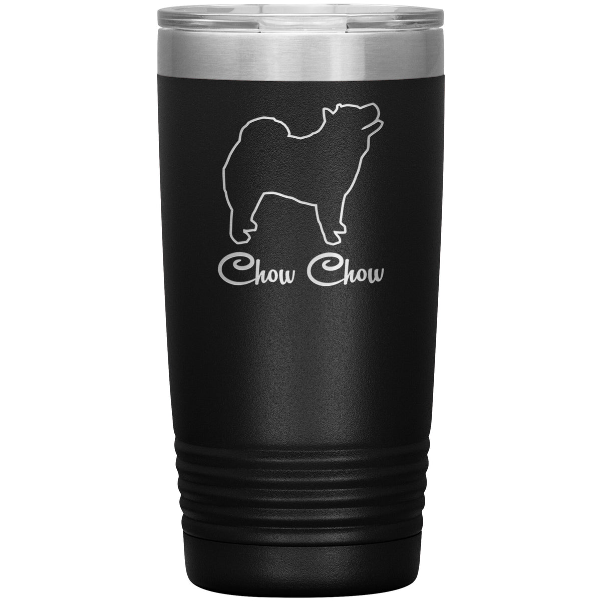 Chow Chow Dog Outlined Silhouette 20oz Insulated Tumbler