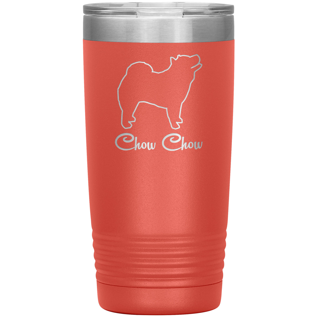 Chow Chow Dog Outlined Silhouette 20oz Insulated Tumbler