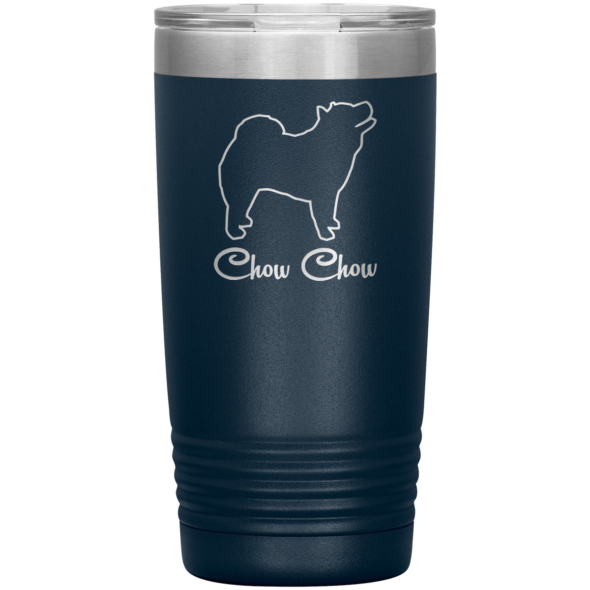 Chow Chow Dog Outlined Silhouette 20oz Insulated Tumbler
