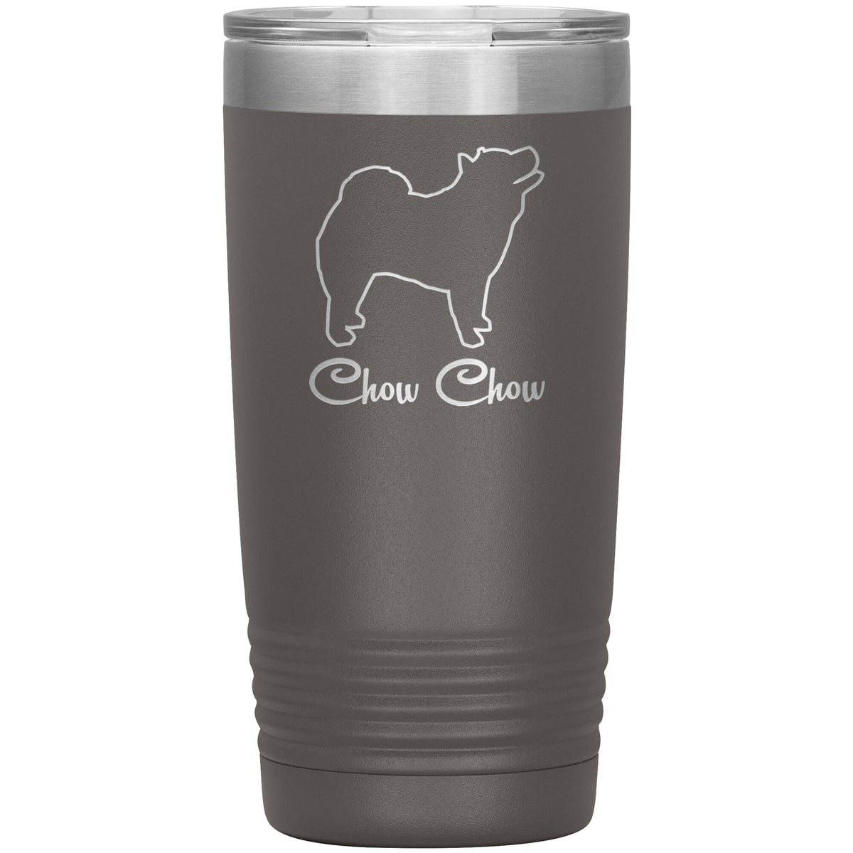 Chow Chow Dog Outlined Silhouette 20oz Insulated Tumbler