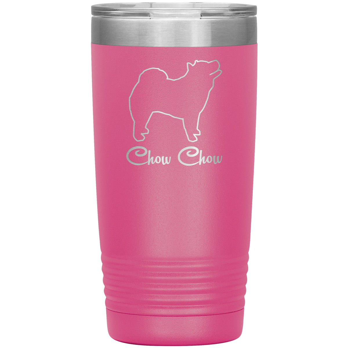 Chow Chow Dog Outlined Silhouette 20oz Insulated Tumbler