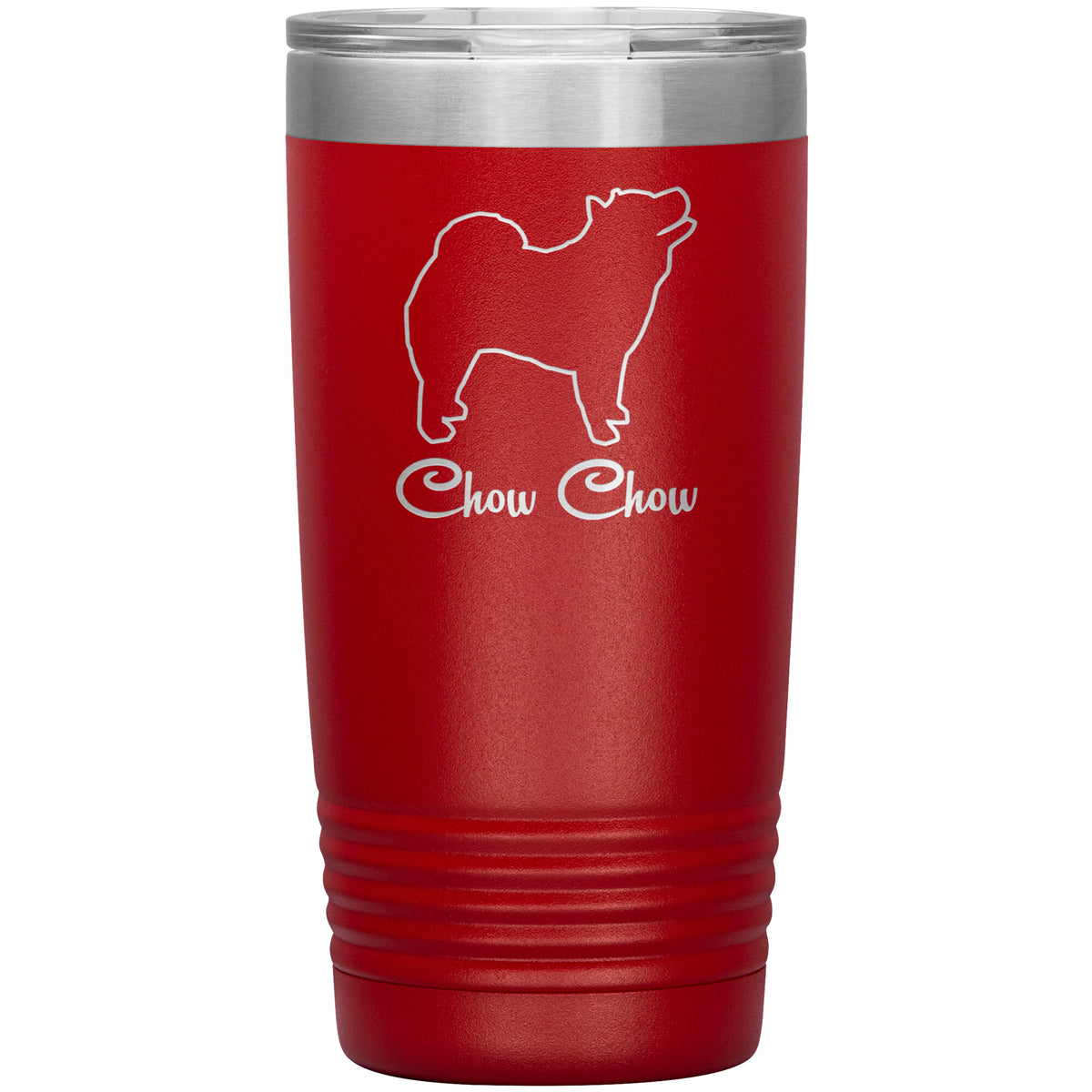 Chow Chow Dog Outlined Silhouette 20oz Insulated Tumbler