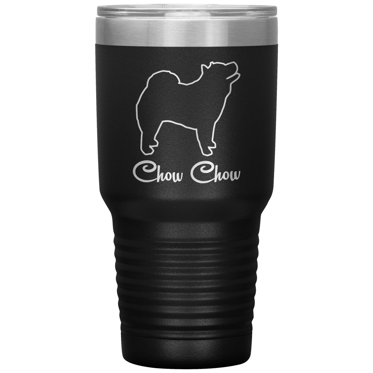Chow Chow Dog Outlined Silhouette 30oz Insulated Tumbler