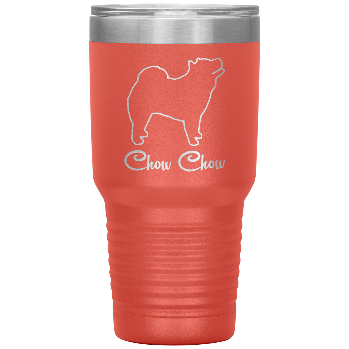 Chow Chow Dog Outlined Silhouette 30oz Insulated Tumbler