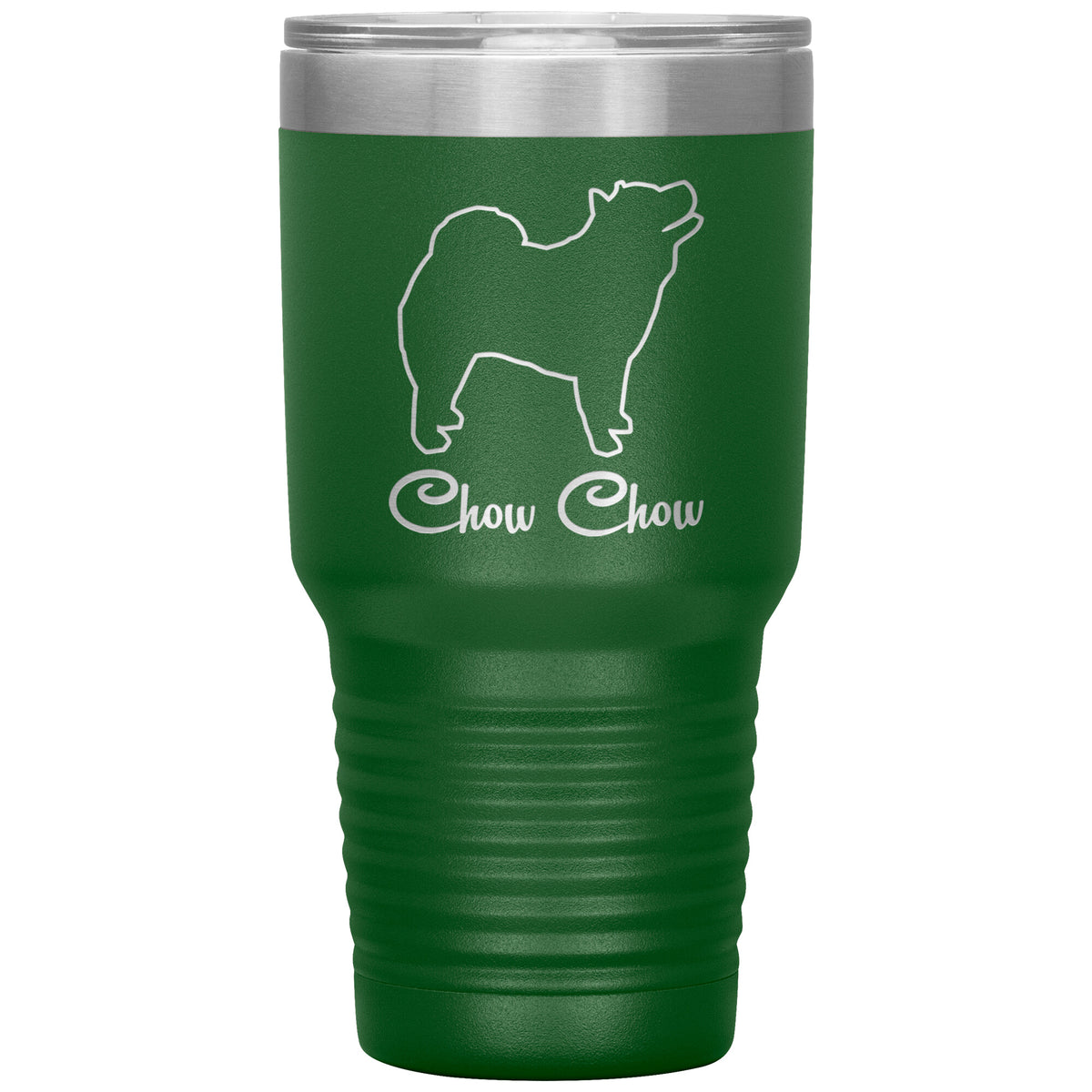 Chow Chow Dog Outlined Silhouette 30oz Insulated Tumbler