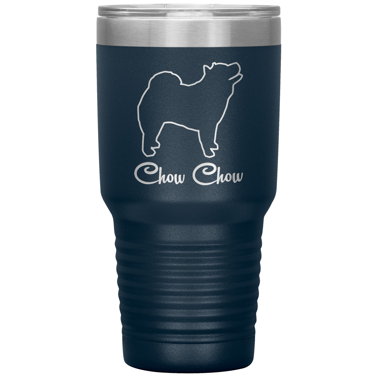 Chow Chow Dog Outlined Silhouette 30oz Insulated Tumbler
