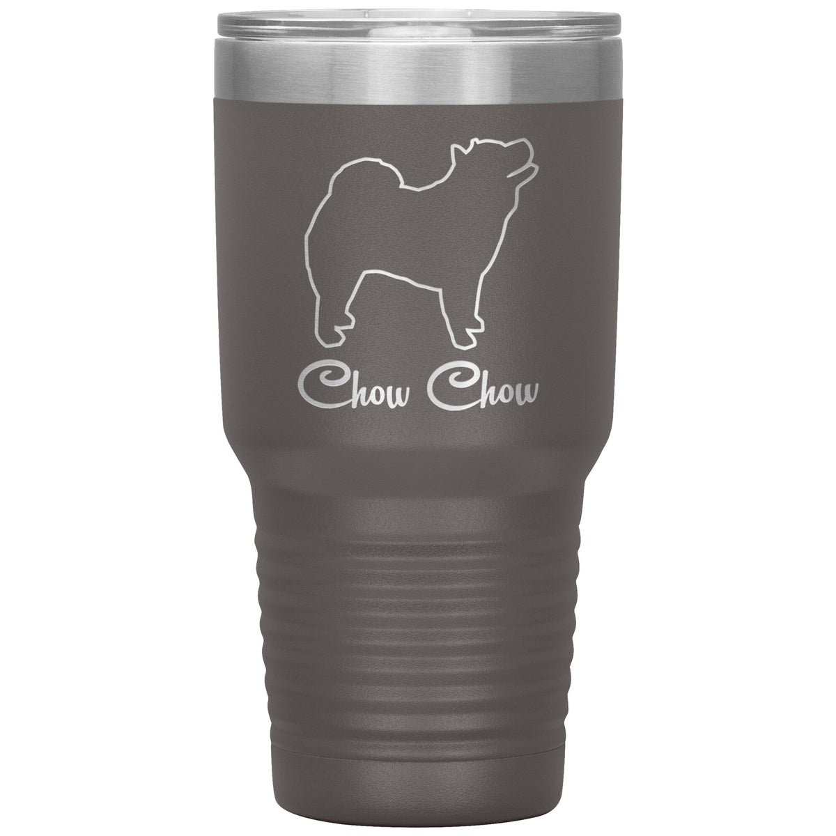 Chow Chow Dog Outlined Silhouette 30oz Insulated Tumbler