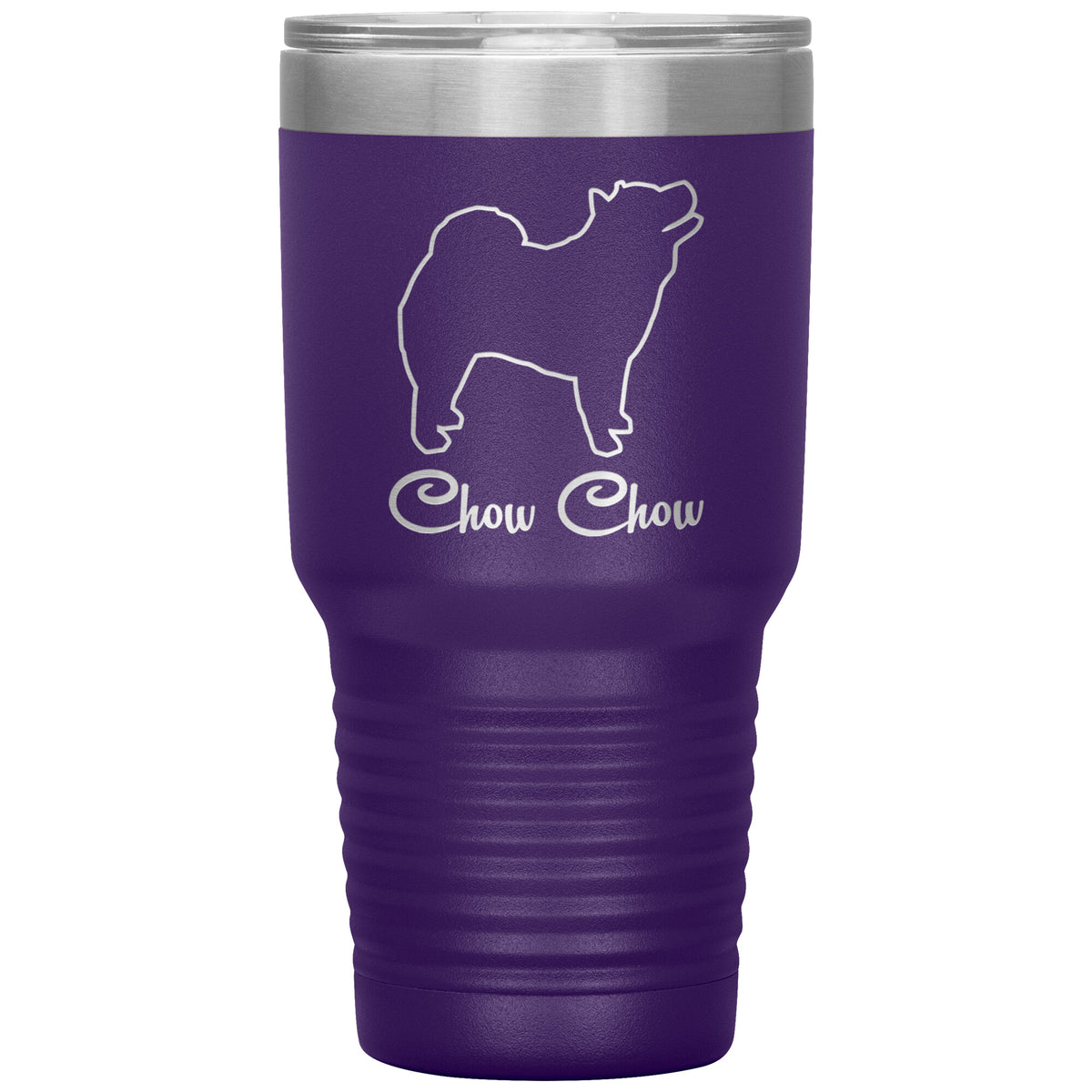 Chow Chow Dog Outlined Silhouette 30oz Insulated Tumbler