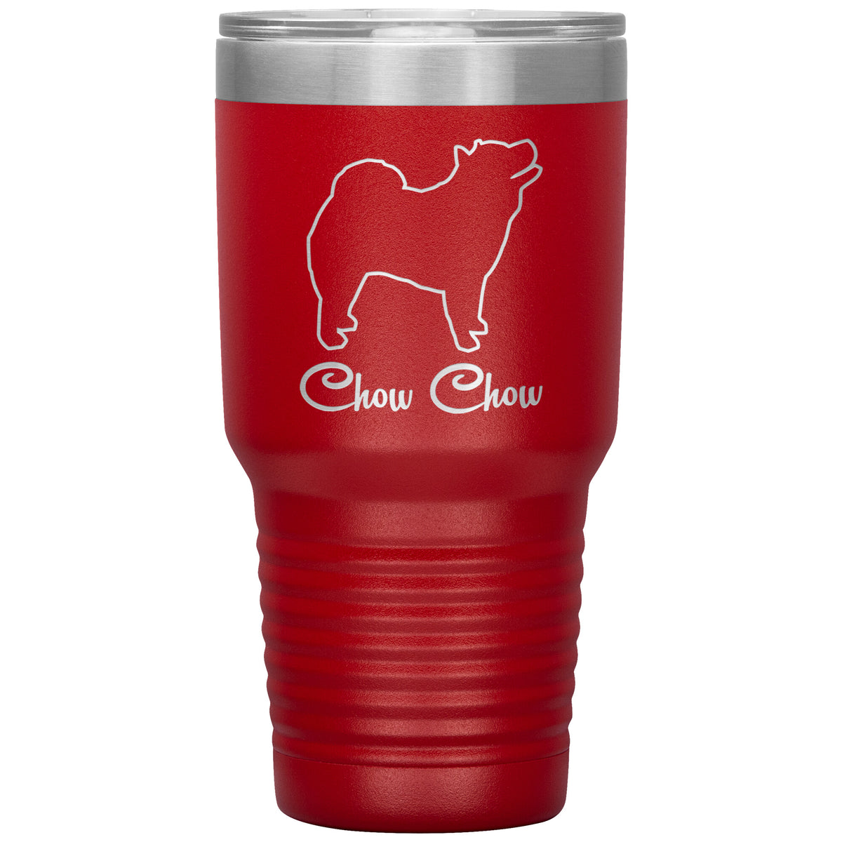 Chow Chow Dog Outlined Silhouette 30oz Insulated Tumbler