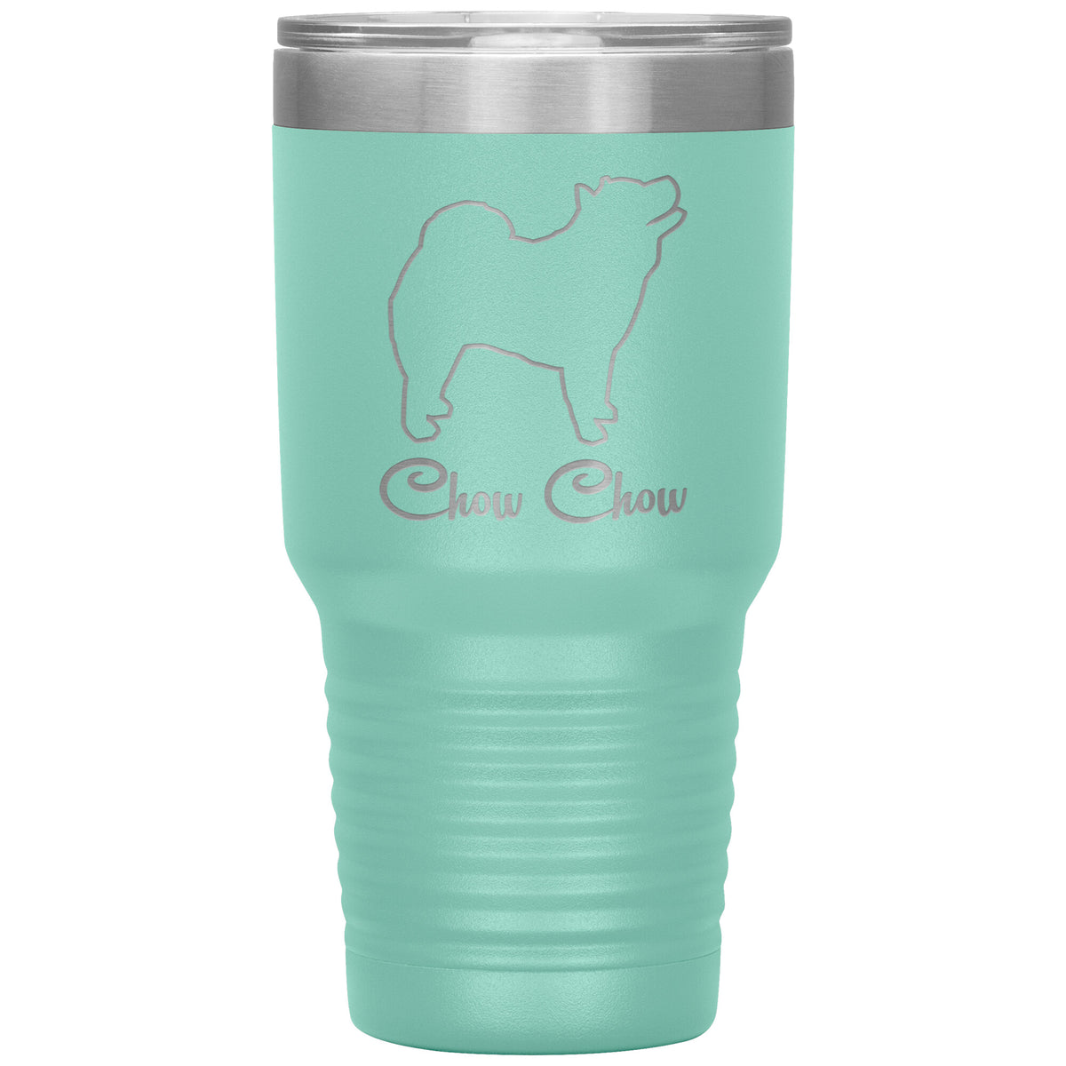 Chow Chow Dog Outlined Silhouette 30oz Insulated Tumbler