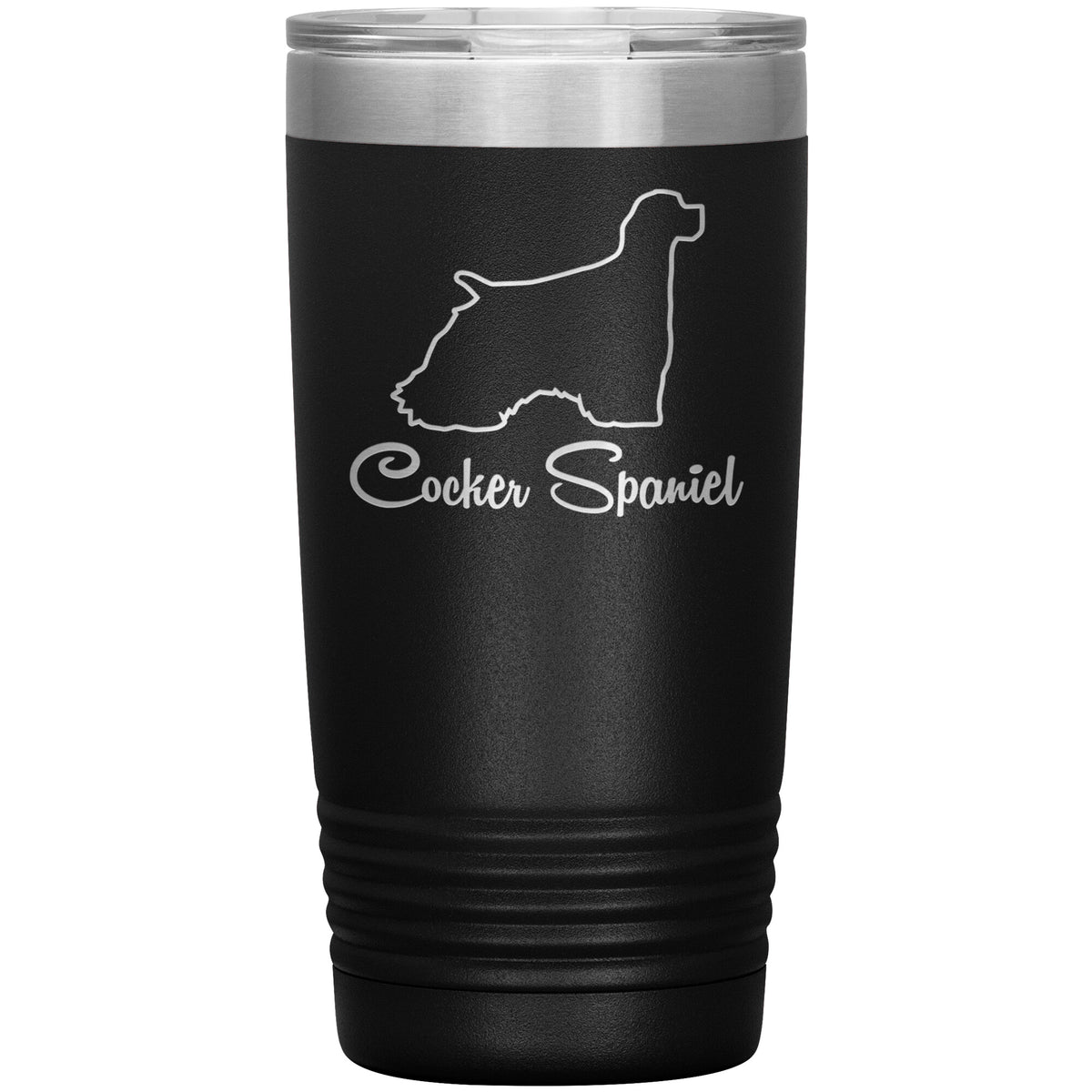 Cocker Spaniel Dog Outlined Silhouette 20oz Insulated Tumbler