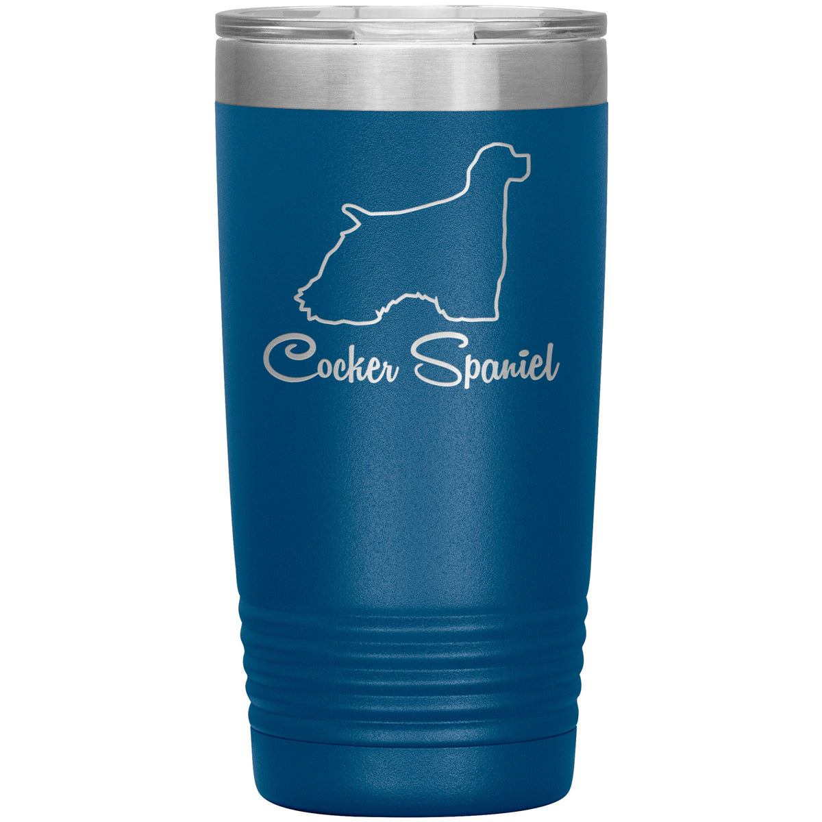 Cocker Spaniel Dog Outlined Silhouette 20oz Insulated Tumbler