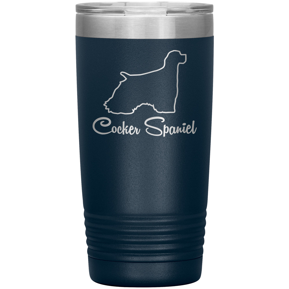 Cocker Spaniel Dog Outlined Silhouette 20oz Insulated Tumbler