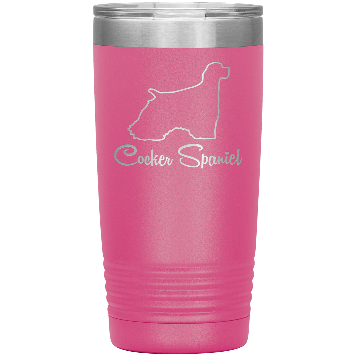 Cocker Spaniel Dog Outlined Silhouette 20oz Insulated Tumbler