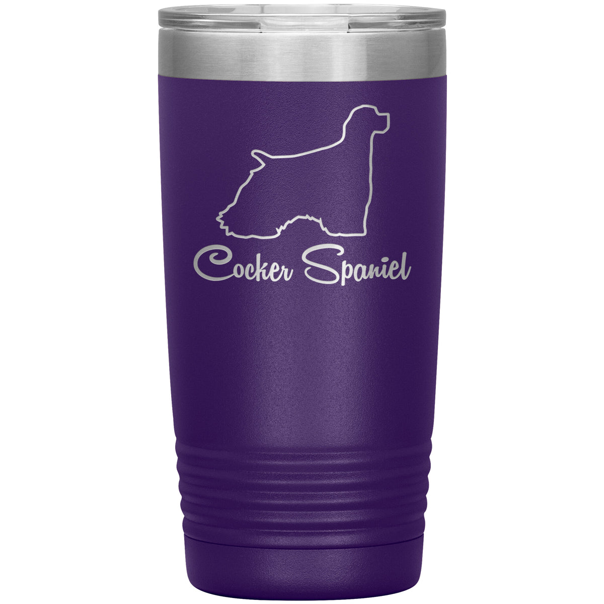 Cocker Spaniel Dog Outlined Silhouette 20oz Insulated Tumbler