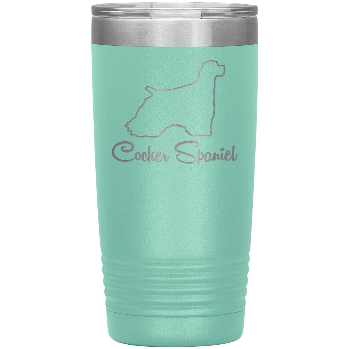 Cocker Spaniel Dog Outlined Silhouette 20oz Insulated Tumbler
