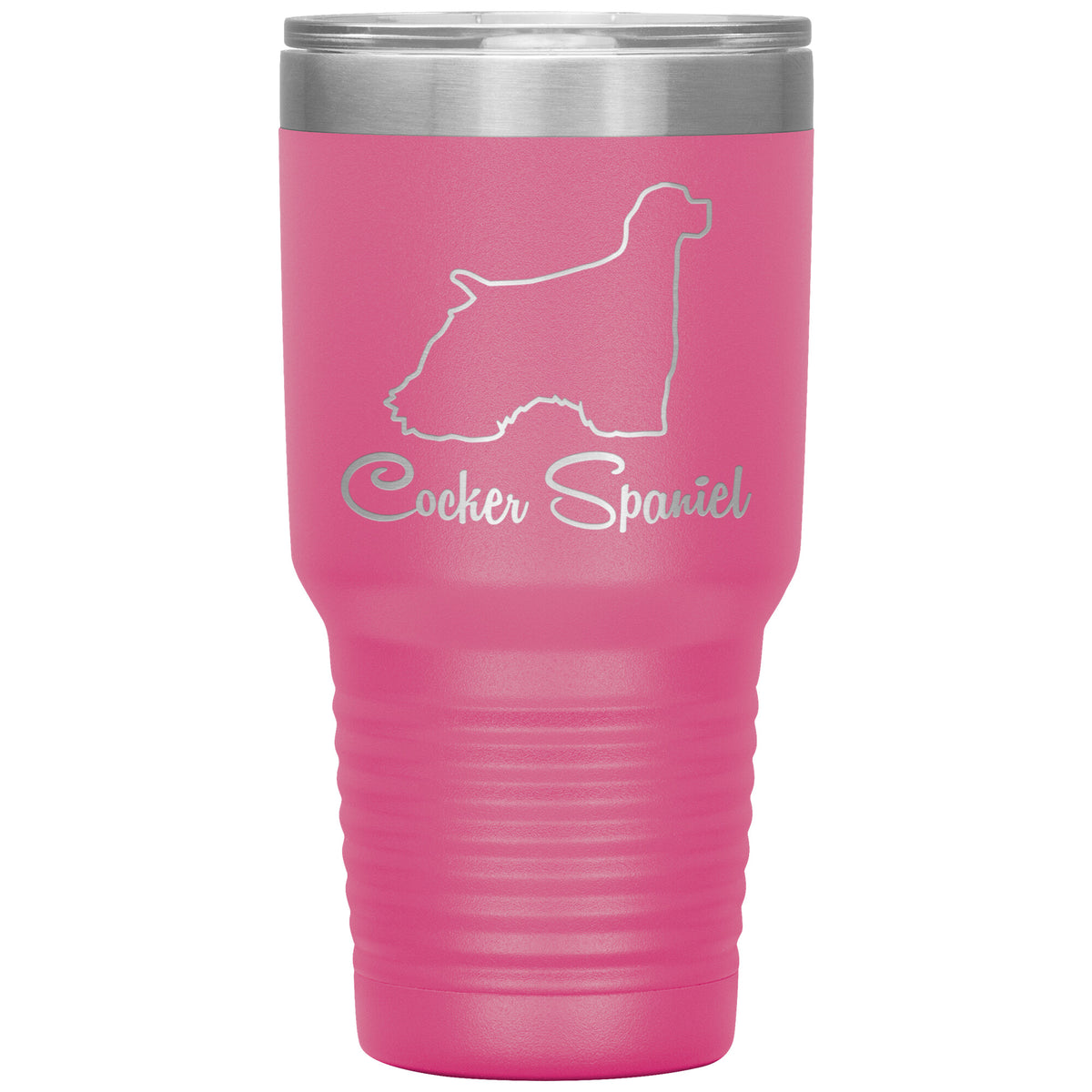 Cocker Spaniel Dog Outlined Silhouette 30oz Insulated Tumbler