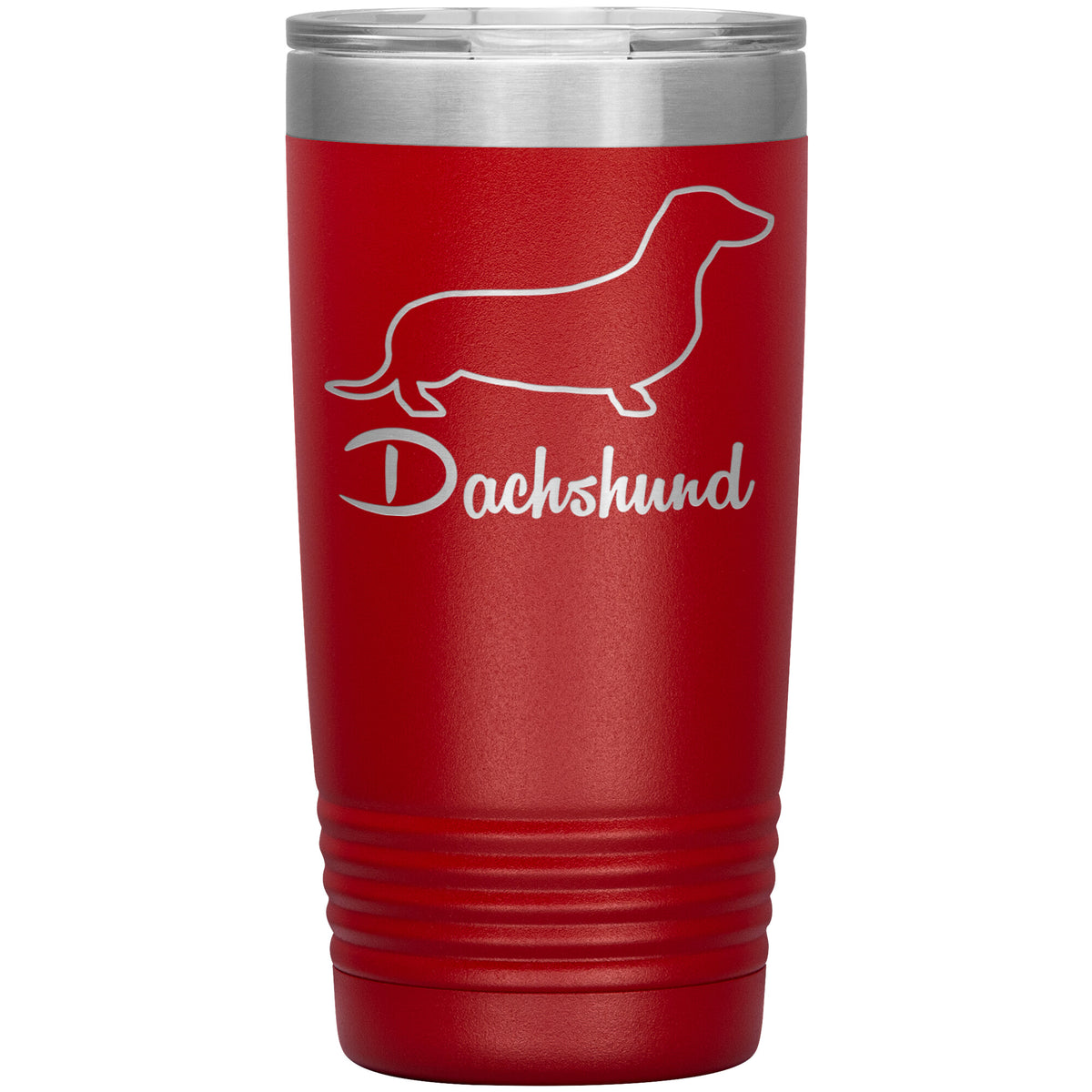Dachshund Dog Outlined Silhouette 20oz Insulated Tumbler