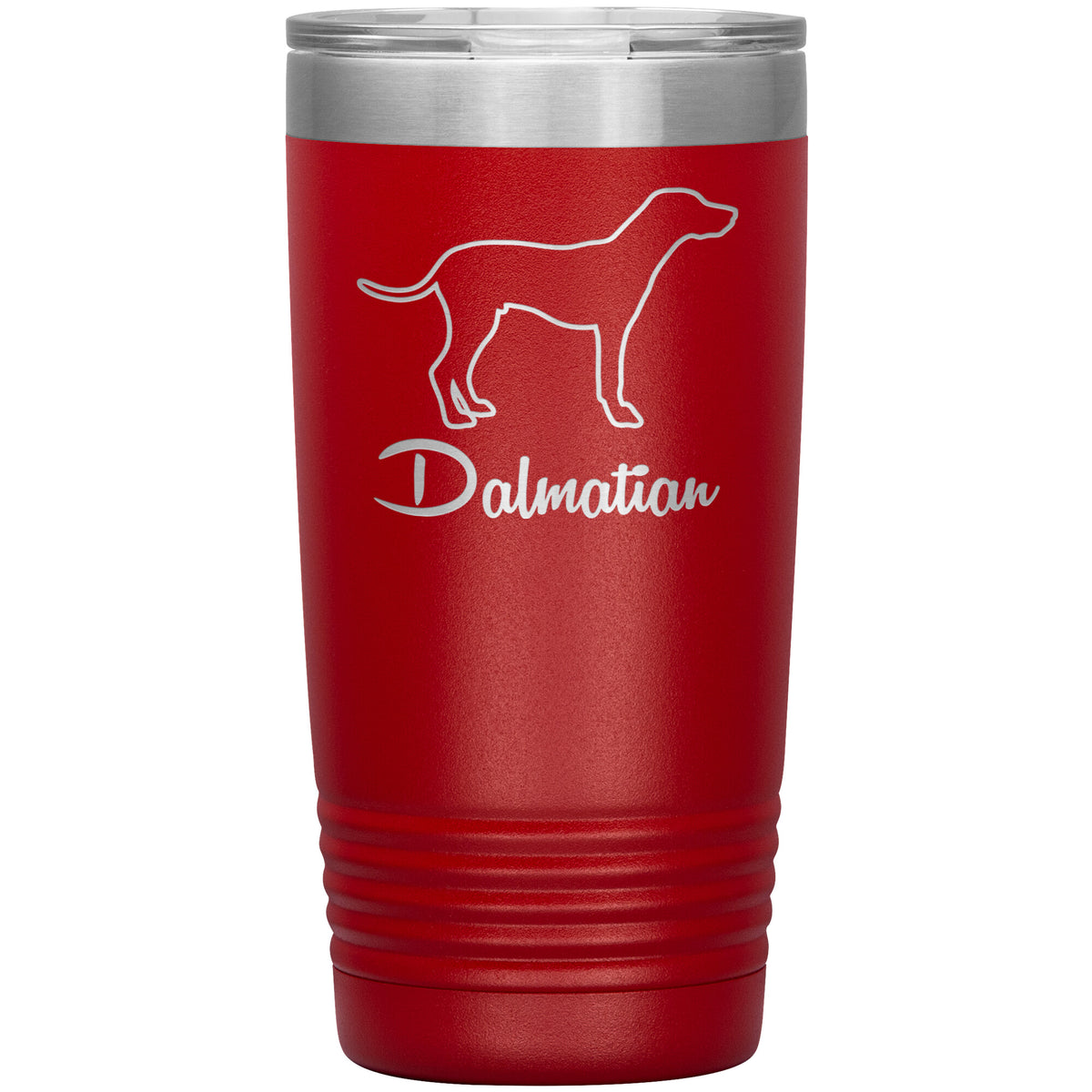 Dalmatian Dog Outlined Silhouette 20oz Insulated Tumbler
