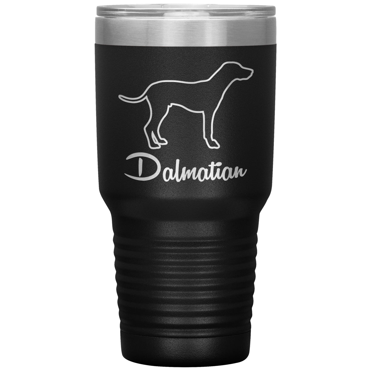 Dalmatian Dog Outlined Silhouette 30oz Insulated Tumbler