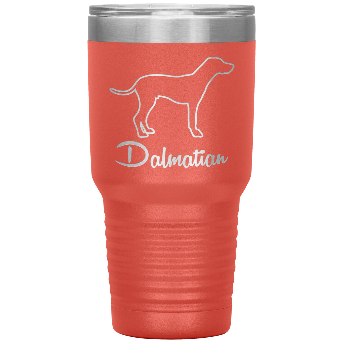 Dalmatian Dog Outlined Silhouette 30oz Insulated Tumbler