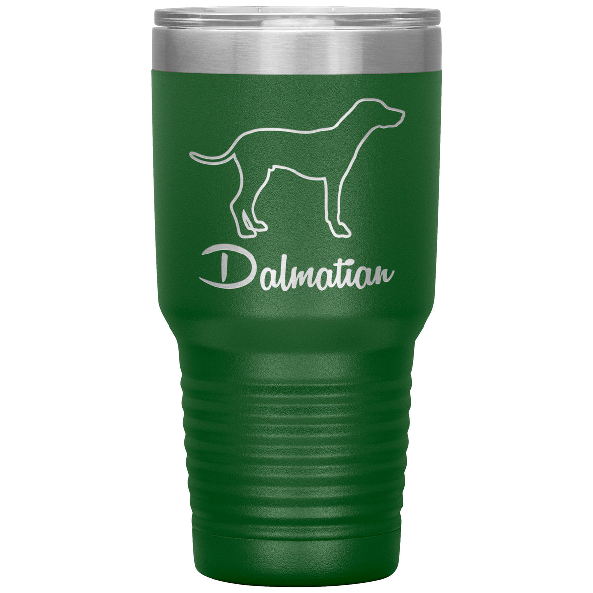 Dalmatian Dog Outlined Silhouette 30oz Insulated Tumbler