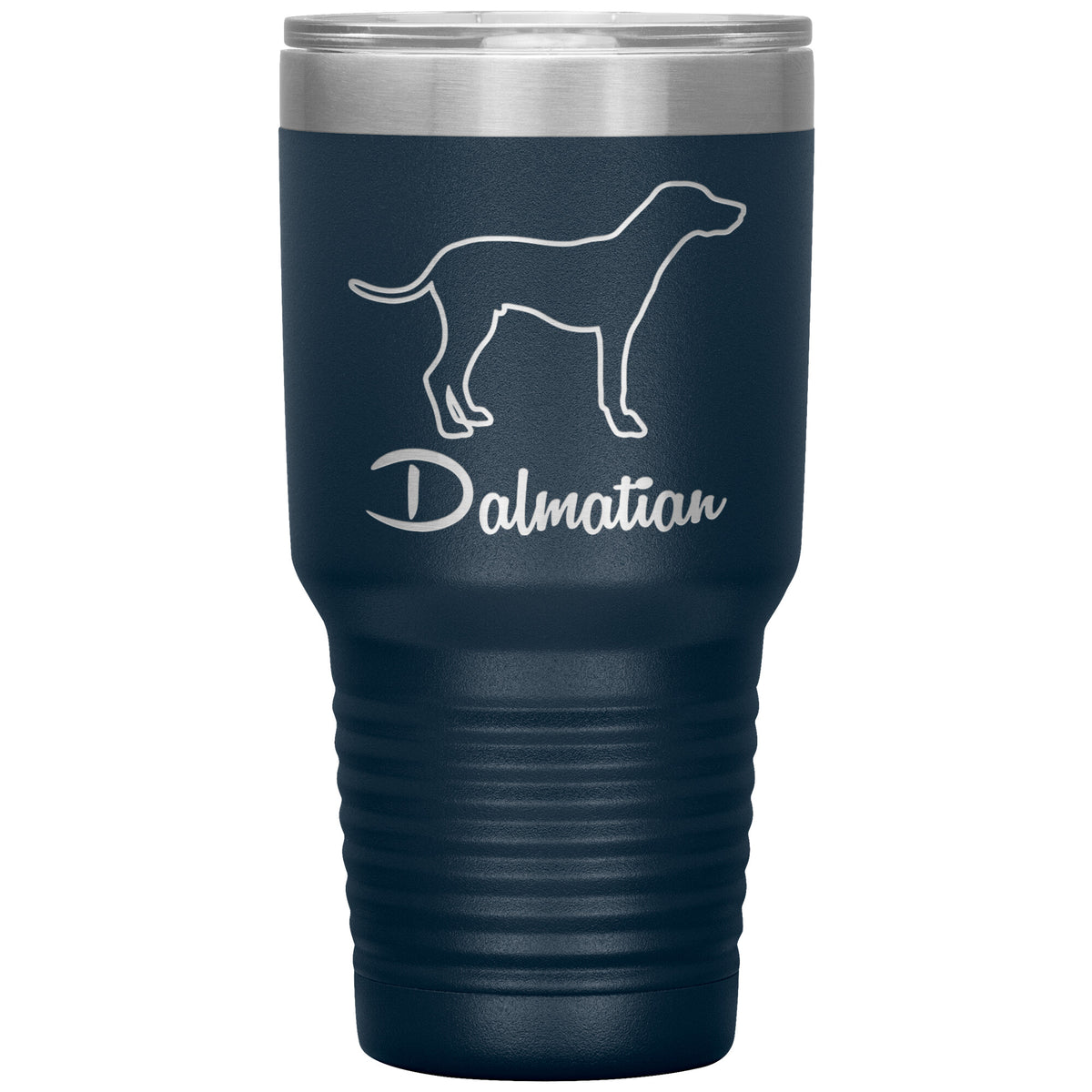 Dalmatian Dog Outlined Silhouette 30oz Insulated Tumbler