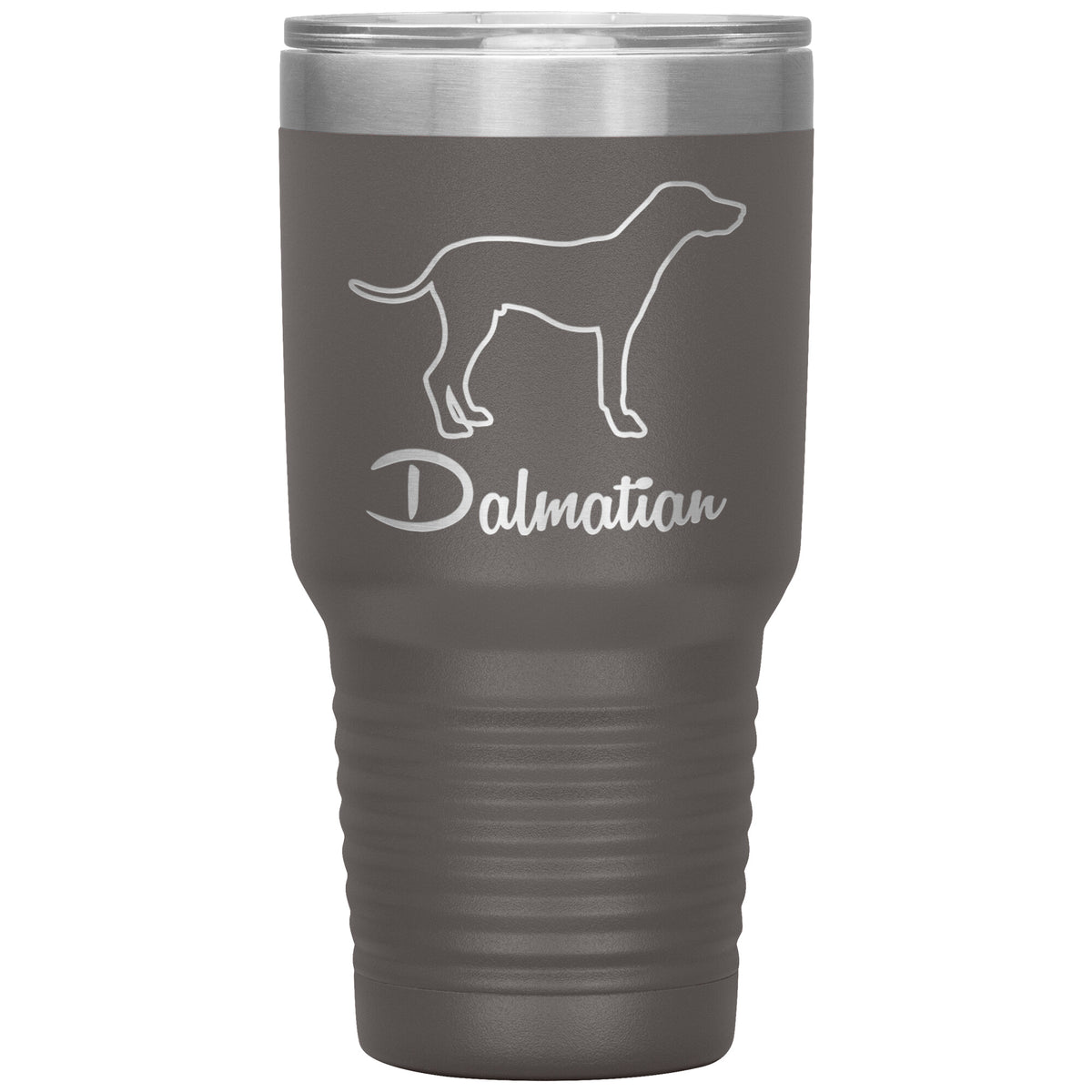 Dalmatian Dog Outlined Silhouette 30oz Insulated Tumbler