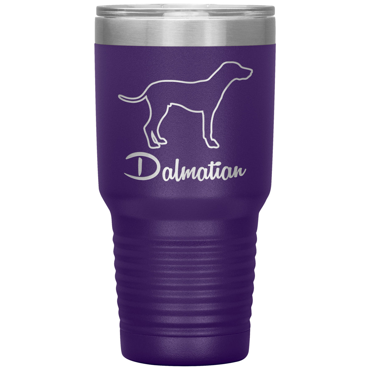 Dalmatian Dog Outlined Silhouette 30oz Insulated Tumbler
