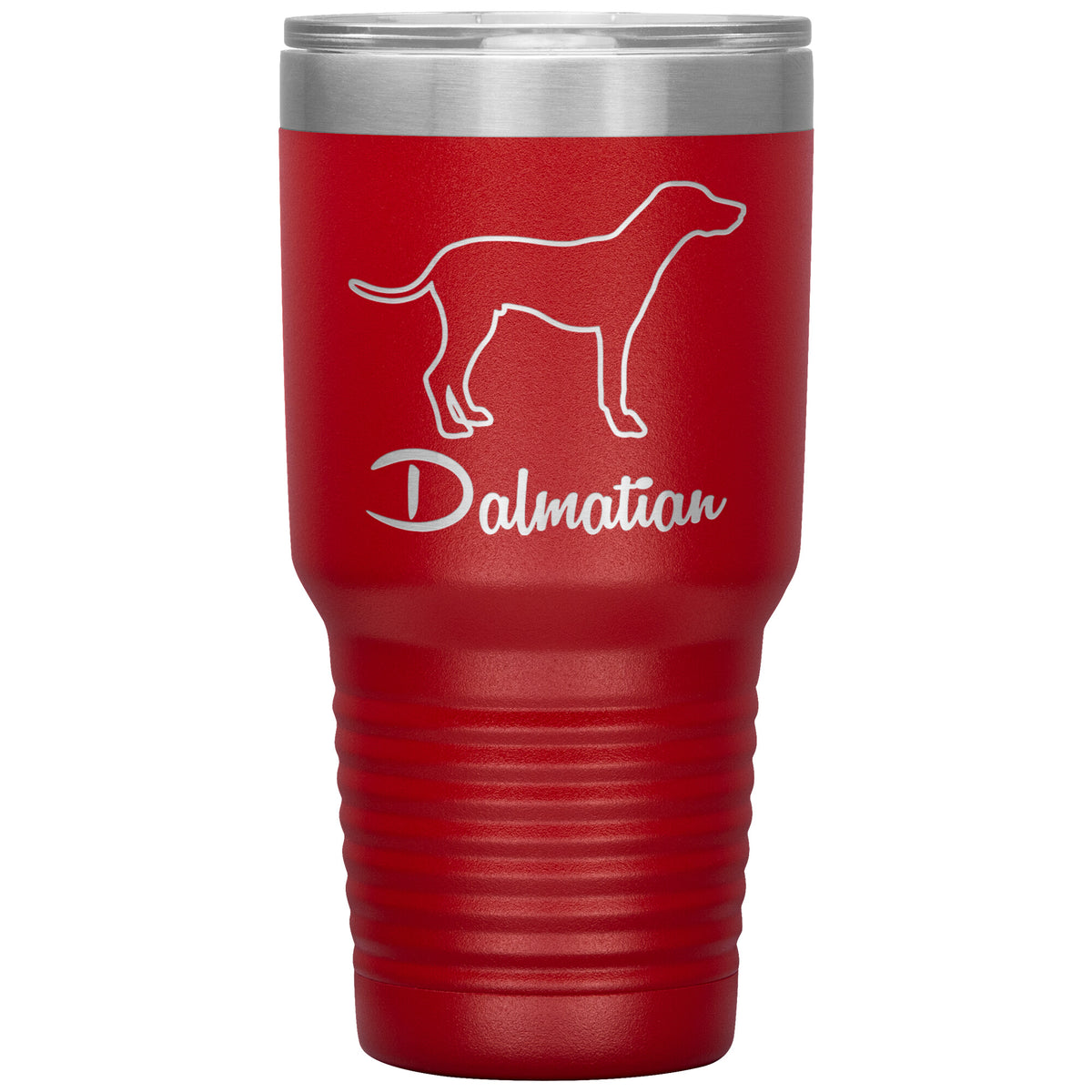 Dalmatian Dog Outlined Silhouette 30oz Insulated Tumbler