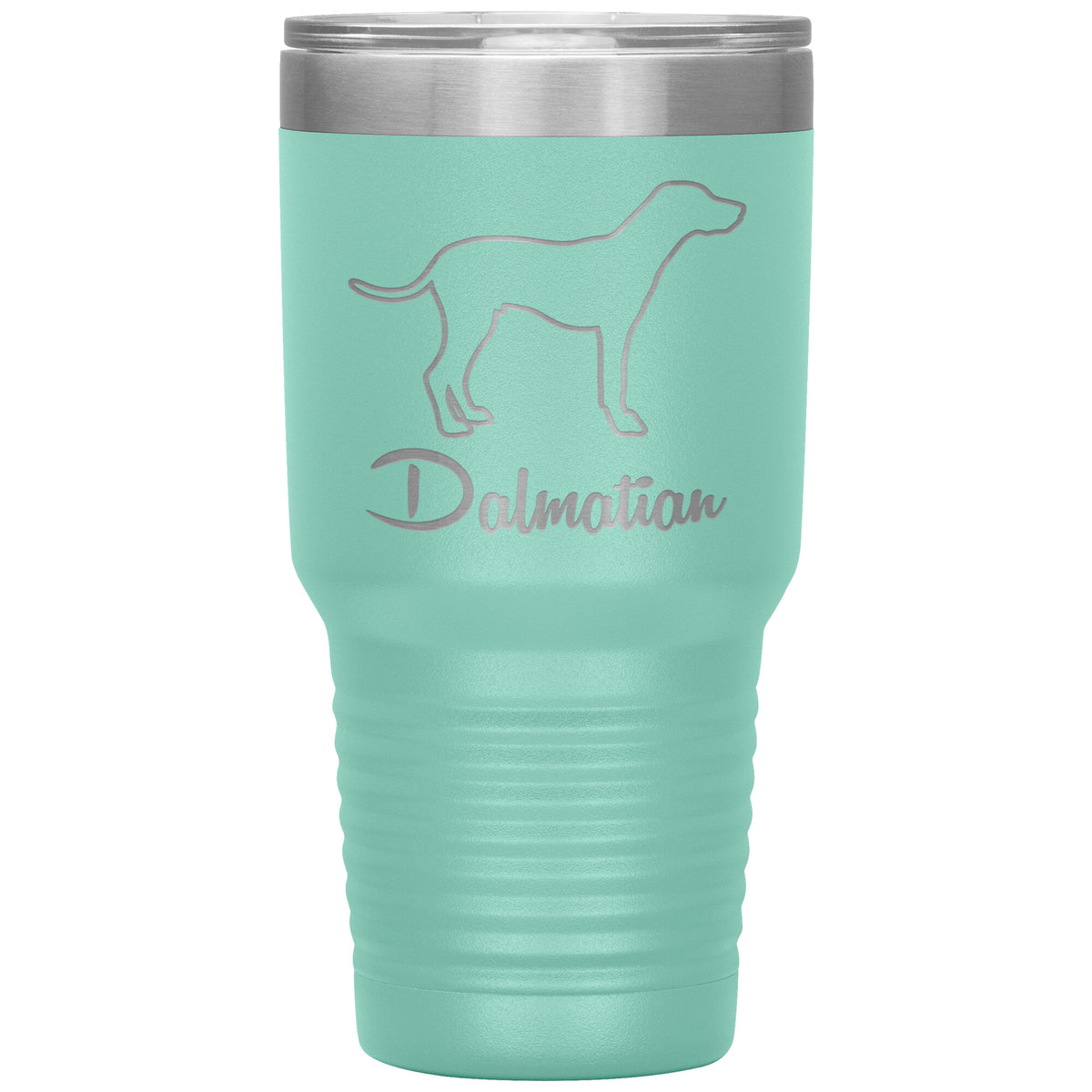 Dalmatian Dog Outlined Silhouette 30oz Insulated Tumbler