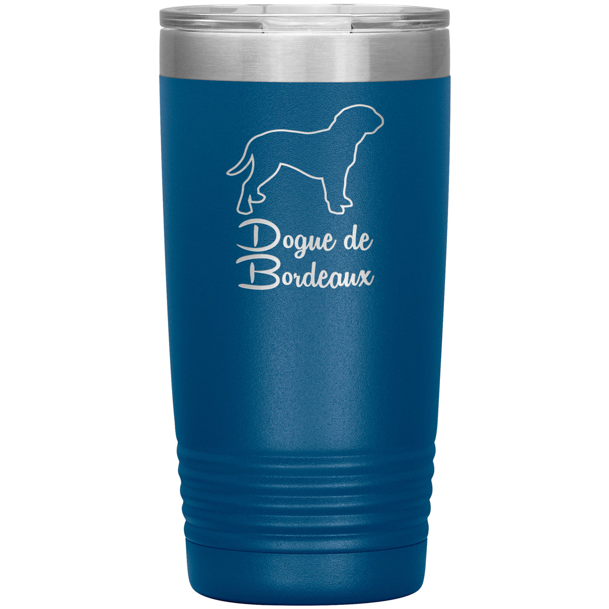 Dogue de Bordeaux Dog Outlined Silhouette 20oz Insulated Tumbler