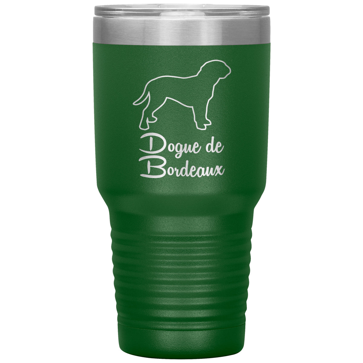 Dogue de Bordeaux Dog Outlined Silhouette 30oz Insulated Tumbler