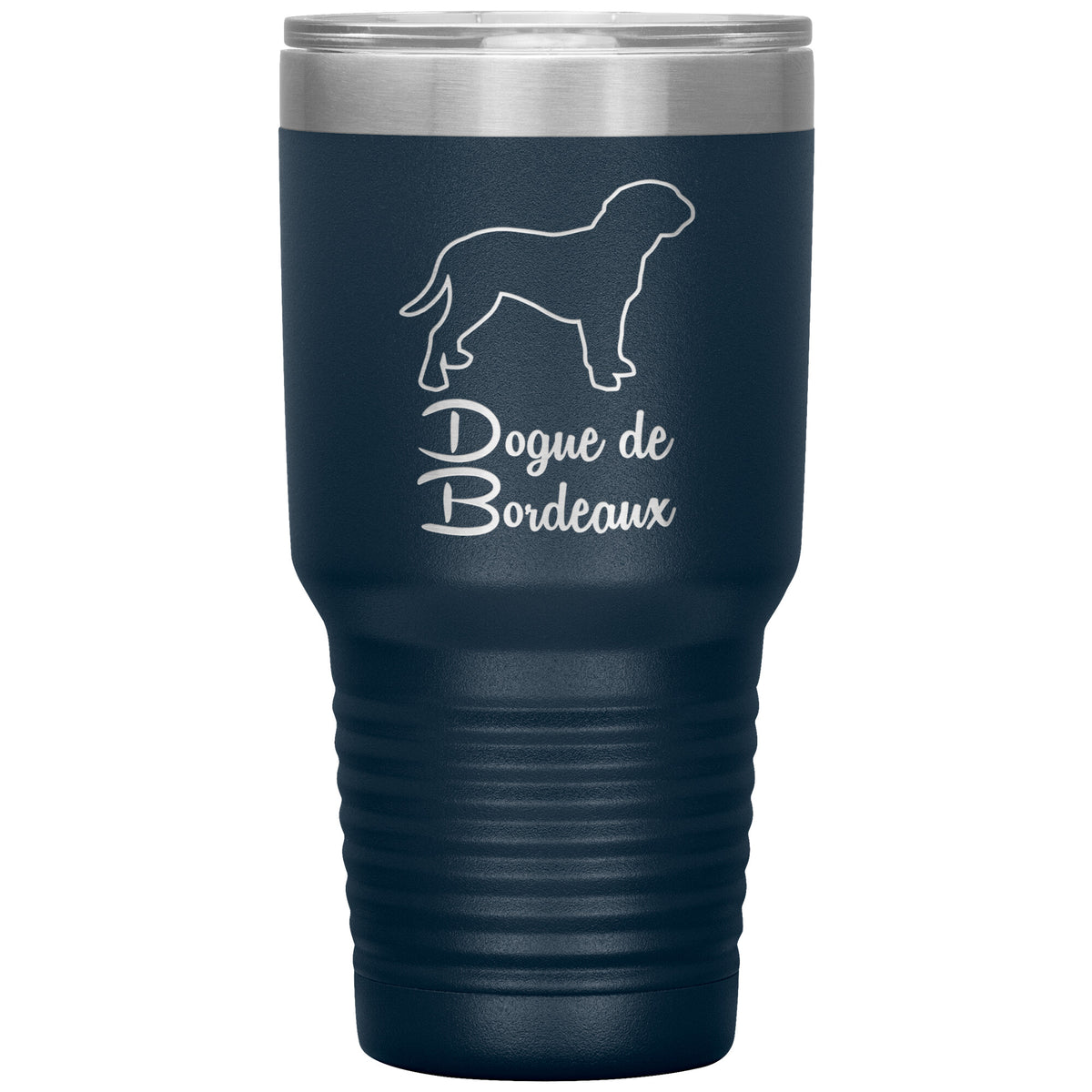 Dogue de Bordeaux Dog Outlined Silhouette 30oz Insulated Tumbler