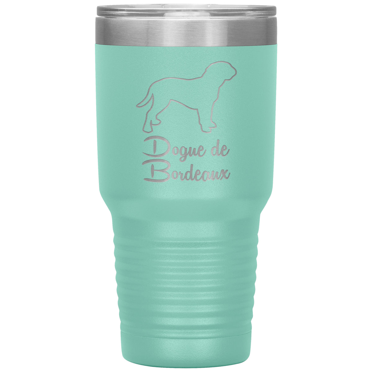 Dogue de Bordeaux Dog Outlined Silhouette 30oz Insulated Tumbler