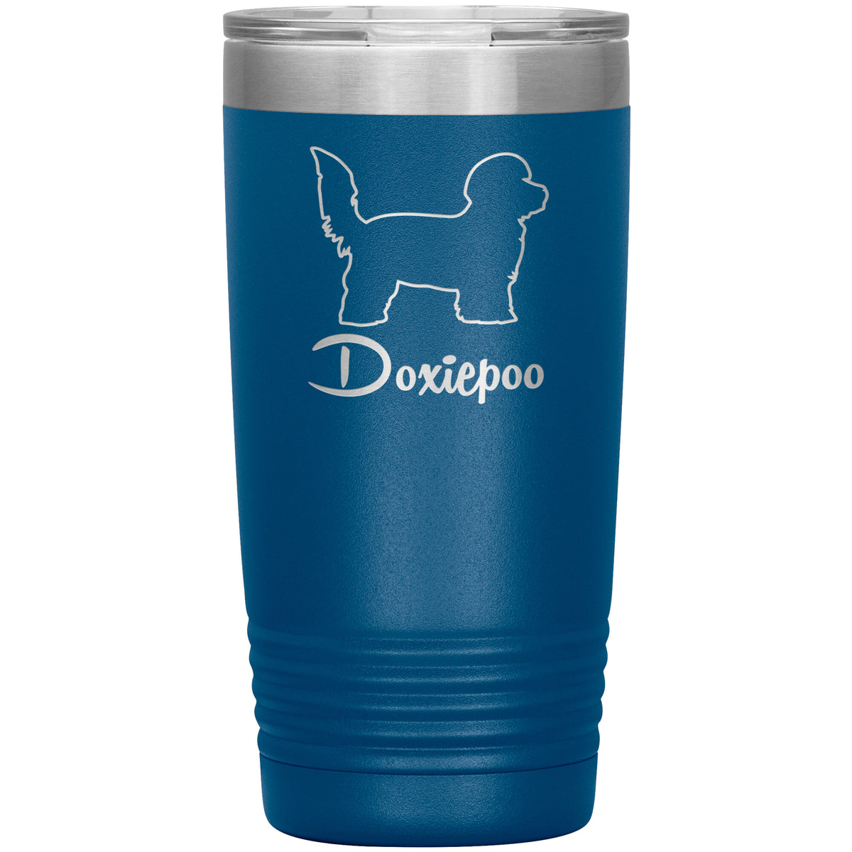 Doxiepoo Dog Outlined Silhouette 20oz Insulated Tumbler