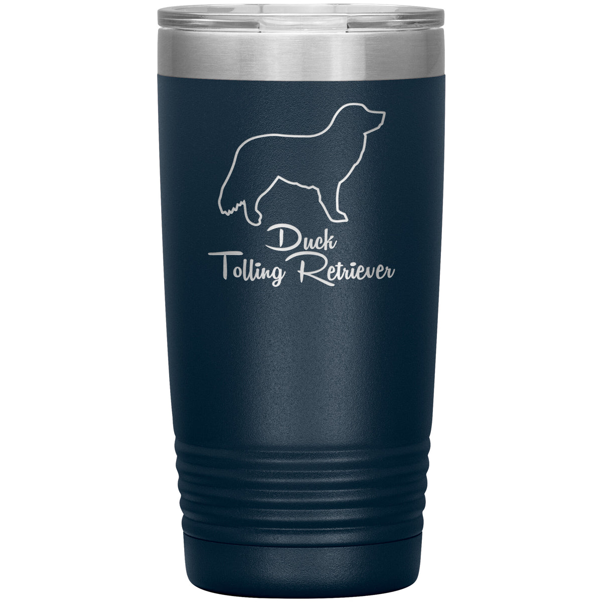 Duck Tolling Retriever Dog Outlined Silhouette 20oz Insulated Tumbler