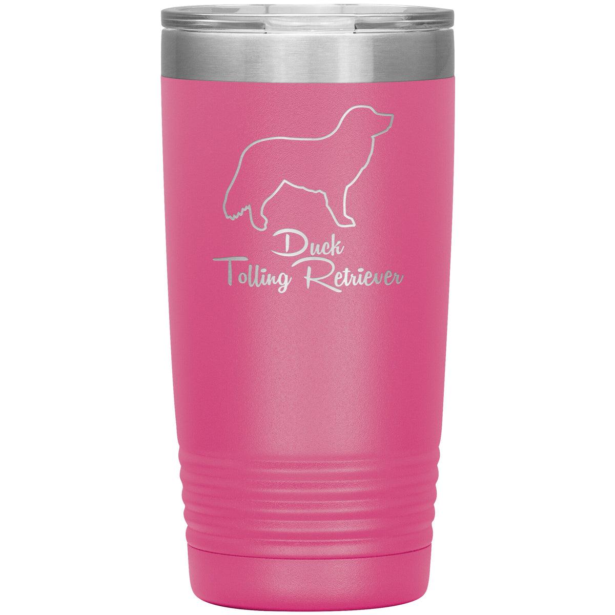 Duck Tolling Retriever Dog Outlined Silhouette 20oz Insulated Tumbler