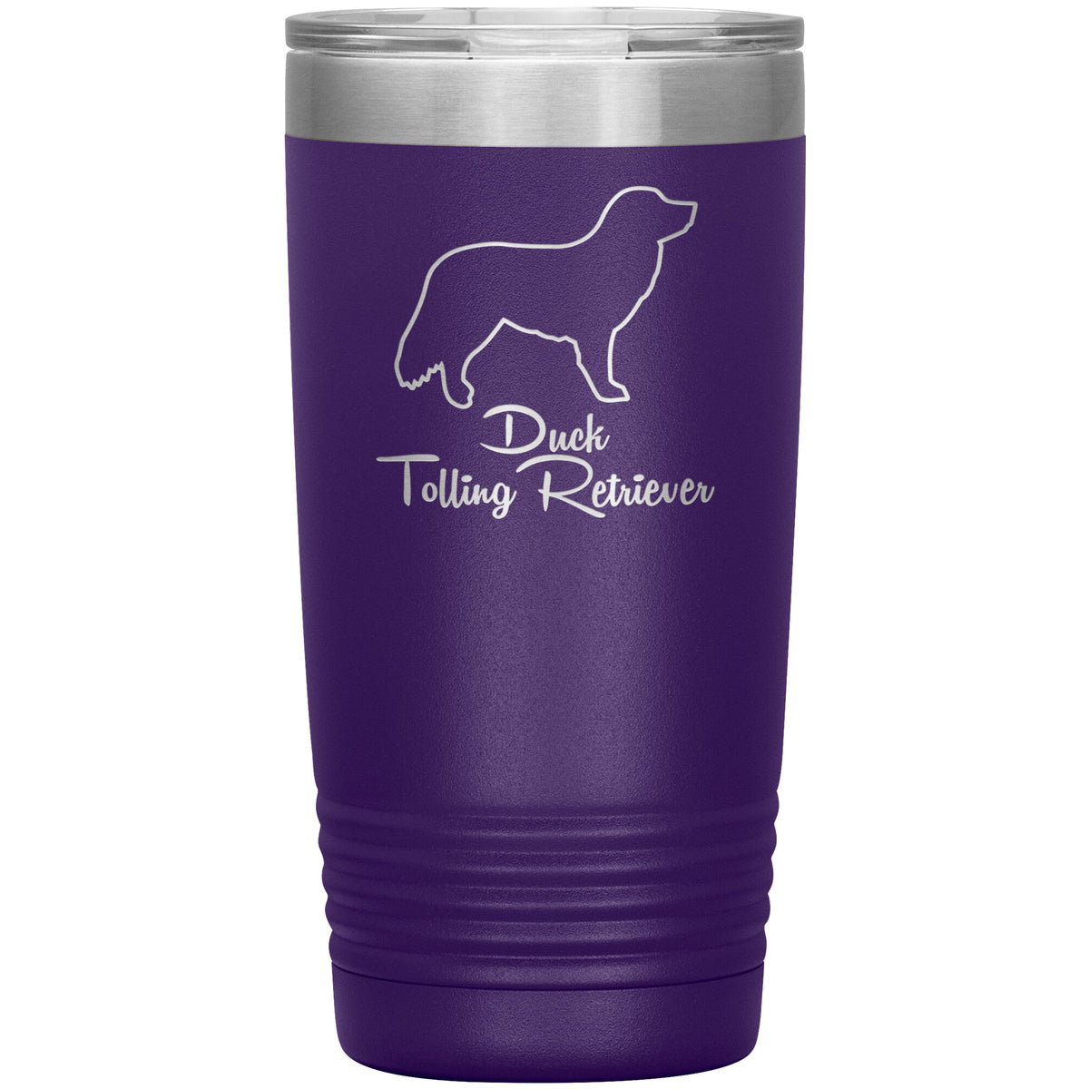 Duck Tolling Retriever Dog Outlined Silhouette 20oz Insulated Tumbler