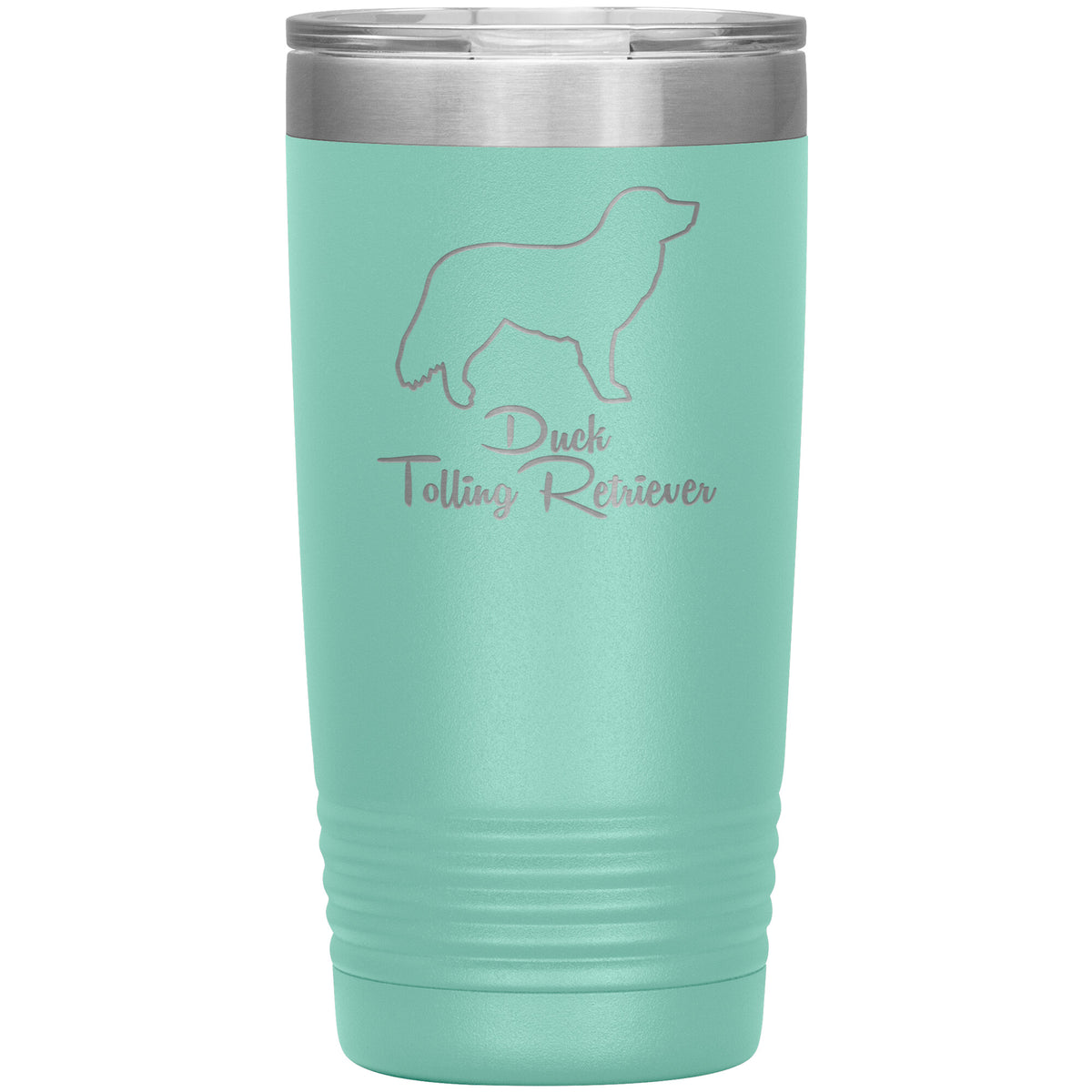 Duck Tolling Retriever Dog Outlined Silhouette 20oz Insulated Tumbler