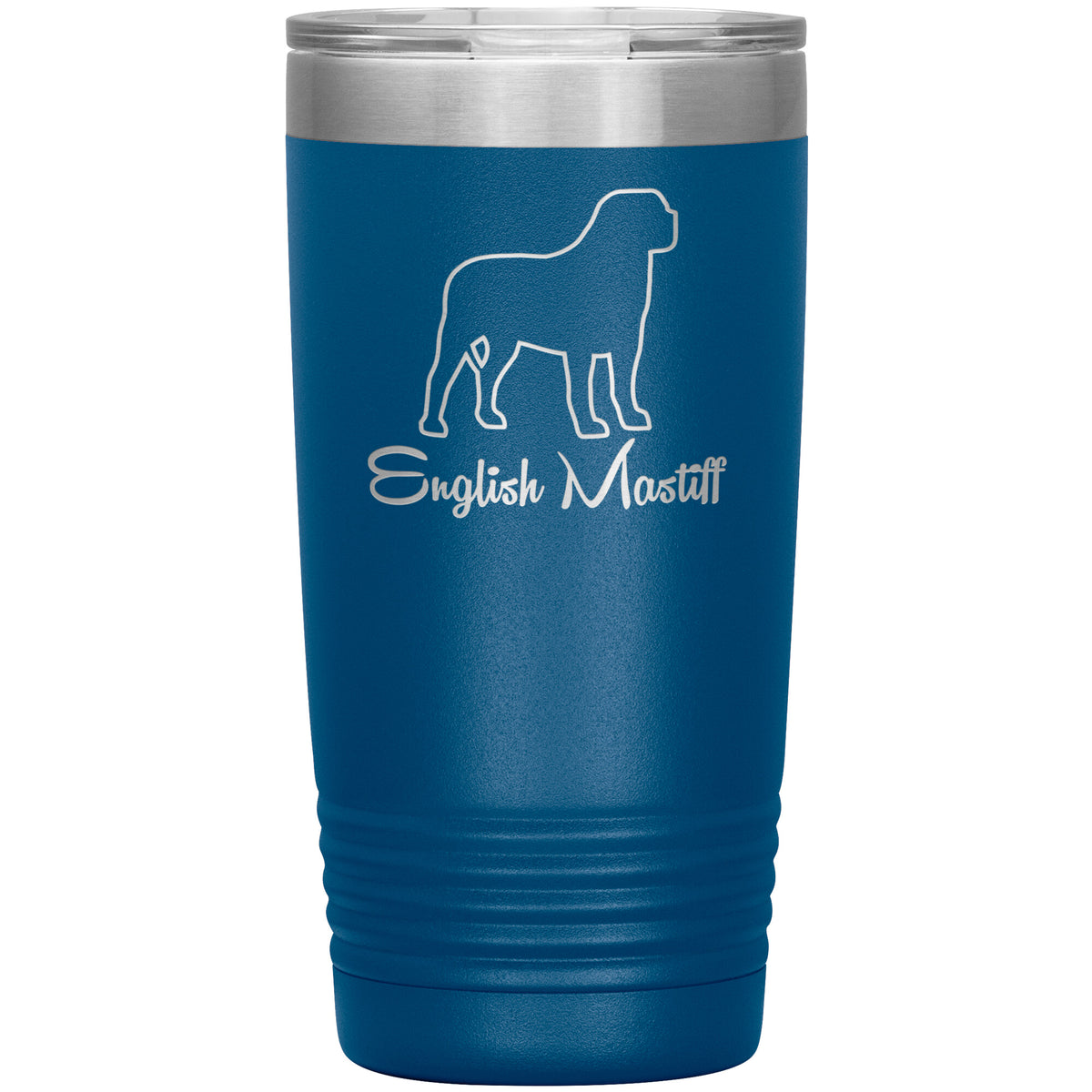 English Mastiff Dog Outlined Silhouette 20oz Insulated Tumbler