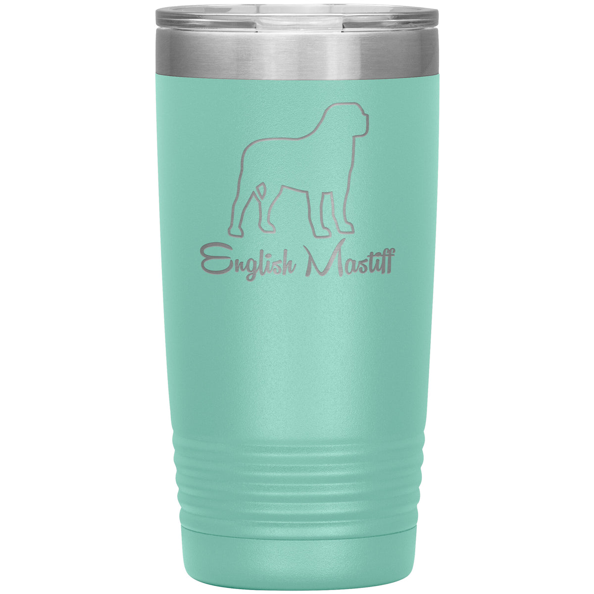 English Mastiff Dog Outlined Silhouette 20oz Insulated Tumbler
